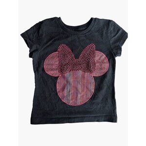 Disney Store Minnie Mouse T-Shirt Size 2 -3 Textured Minnie Mouse Graphic